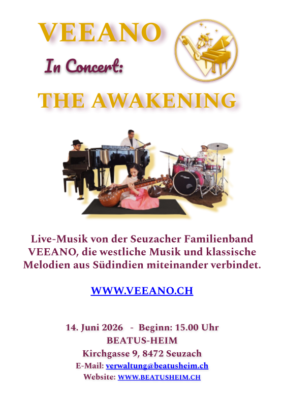 Veeano Awakening concert flyer
